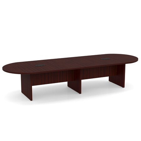 Officesource OS Conference Tables Racetrack Conference Table with Slab Base PL138MH